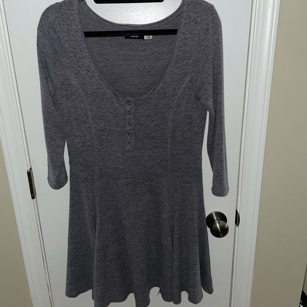 Three quarter sleeve winter dress